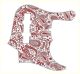 Paisley White/Red