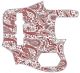 Paisley White/Red