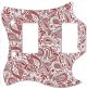 Paisley White/Red