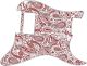 Paisley White/Red