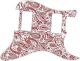 Paisley White/Red