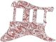 Paisley White/Red