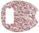 Paisley White/Red