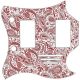 Paisley White/Red