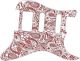 Paisley White/Red