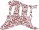 Paisley White/Red - Vintera '50s Strat