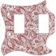 Paisley White/Red