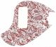 Paisley White/Red