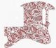 Paisley White/Red