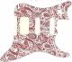 Paisley White/Red