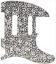 Parchment Flower Pattern Aged White