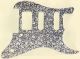 Parchment Flower Pattern Aged White