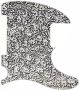 Parchment Flower Pattern Aged White - Avril Lavigne Tele