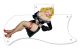 Pin Up Girl Black Negligee WH