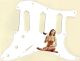 Pin Up Girl 10 White - SSS Hendrix Voodoo Strat