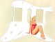 Pin Up Girl 11 White - HSH 11 Hole Strat