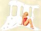 Pin Up Girl 11 White - HSS Shawbucker Elite Strat