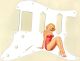 Pin Up Girl 11 White - SSH 11 Hole Strat