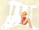 Pin Up Girl 11 White - SSS Elite Strat