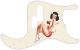 Pin Up Girl 4 Aged White