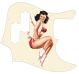 Pin Up Girl 4 Aged White