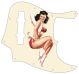 Pin Up Girl 4 Aged White