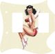 Pin Up Girl 4 Aged White