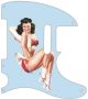 Pin Up Girl 4 Blue