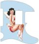 Pin Up Girl 4 Blue
