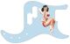 Pin Up Girl 4 Blue