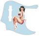 Pin Up Girl 4 Blue