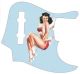 Pin Up Girl 4 Blue