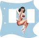 Pin Up Girl 4 Blue