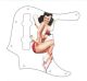 Pin Up Girl 4 White