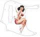 Pin Up Girl 4 White