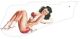 Pin Up Girl 4 White