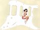 Pin Up Girl 4 White - HSS Shawbucker Elite Strat