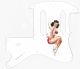Pin Up Girl 4 White