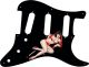 Pin Up Girl 7 Black SM - Vintera '50s Strat