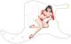 Pin Up Girl 7 White