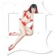Pin Up Girl 7 White