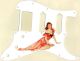 Pin Up Girl 9 White - SSH 11 Hole Strat