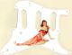 Pin Up Girl 9 White - SSS Hendrix Voodoo Strat