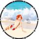Pin Up Girl Beach