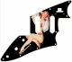 Pin Up Girl Billowed Sleeves Black