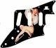 Pin Up Girl Billowed Sleeves Black