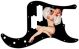 Pin Up Girl Billowed Sleeves Black