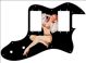 Pin Up Girl Billowed Sleeves Black