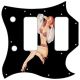 Pin Up Girl Billowed Sleeves Black