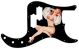 Pin Up Girl Billowed Sleeves Black